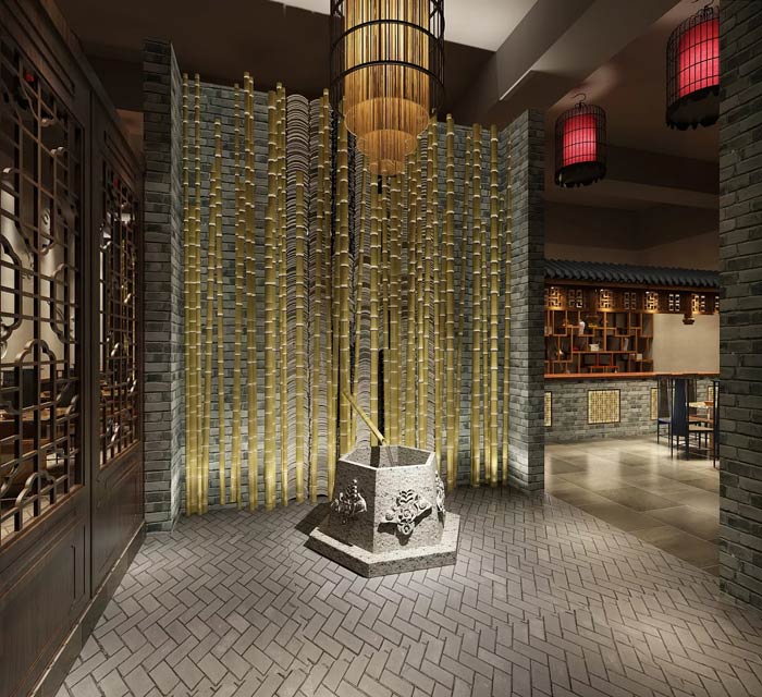 風(fēng)味型火鍋店裝修設(shè)計案例效果圖分享！