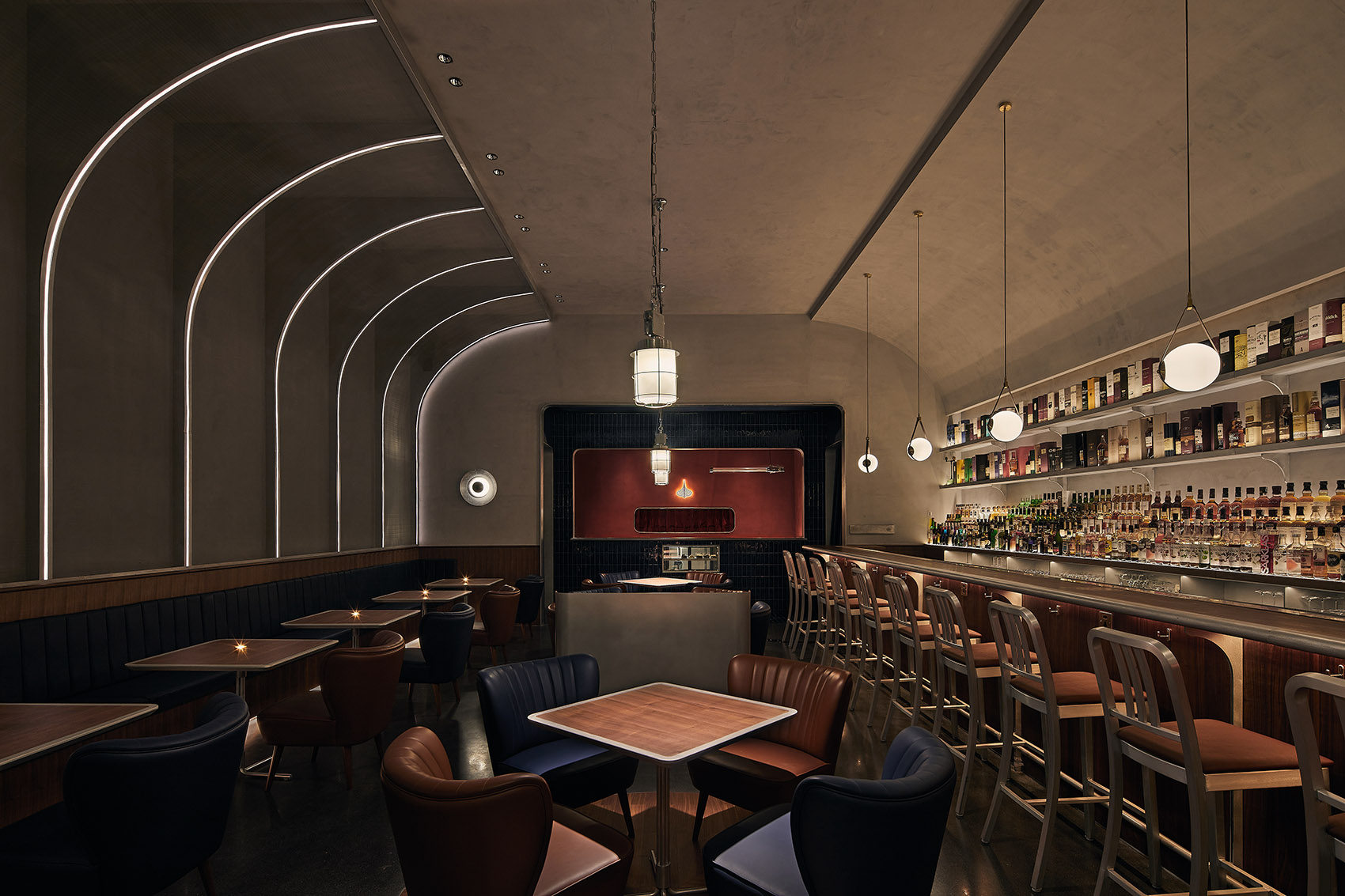 網(wǎng)紅酒吧餐廳裝修設計效果圖