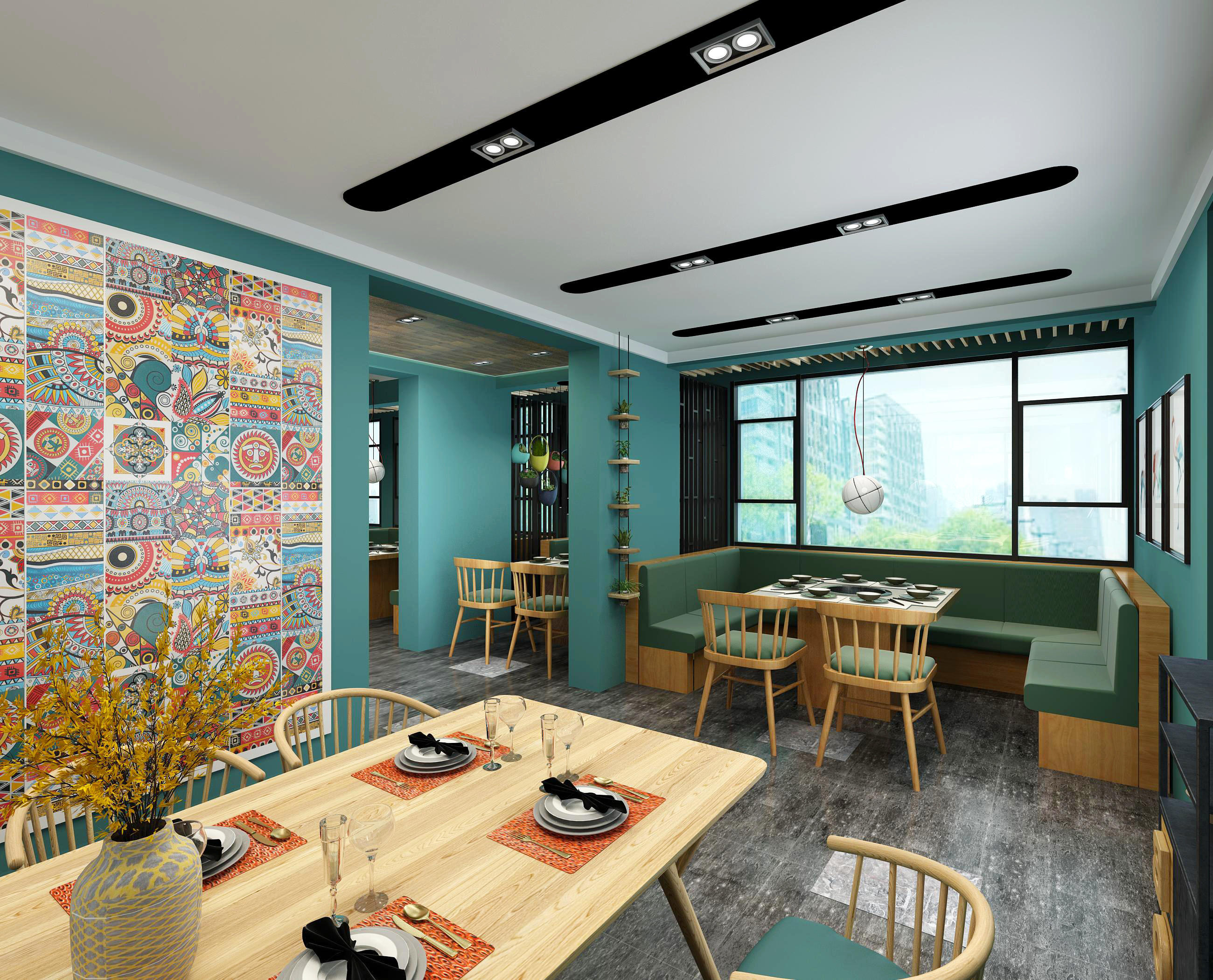 網紅款火鍋店裝修設計