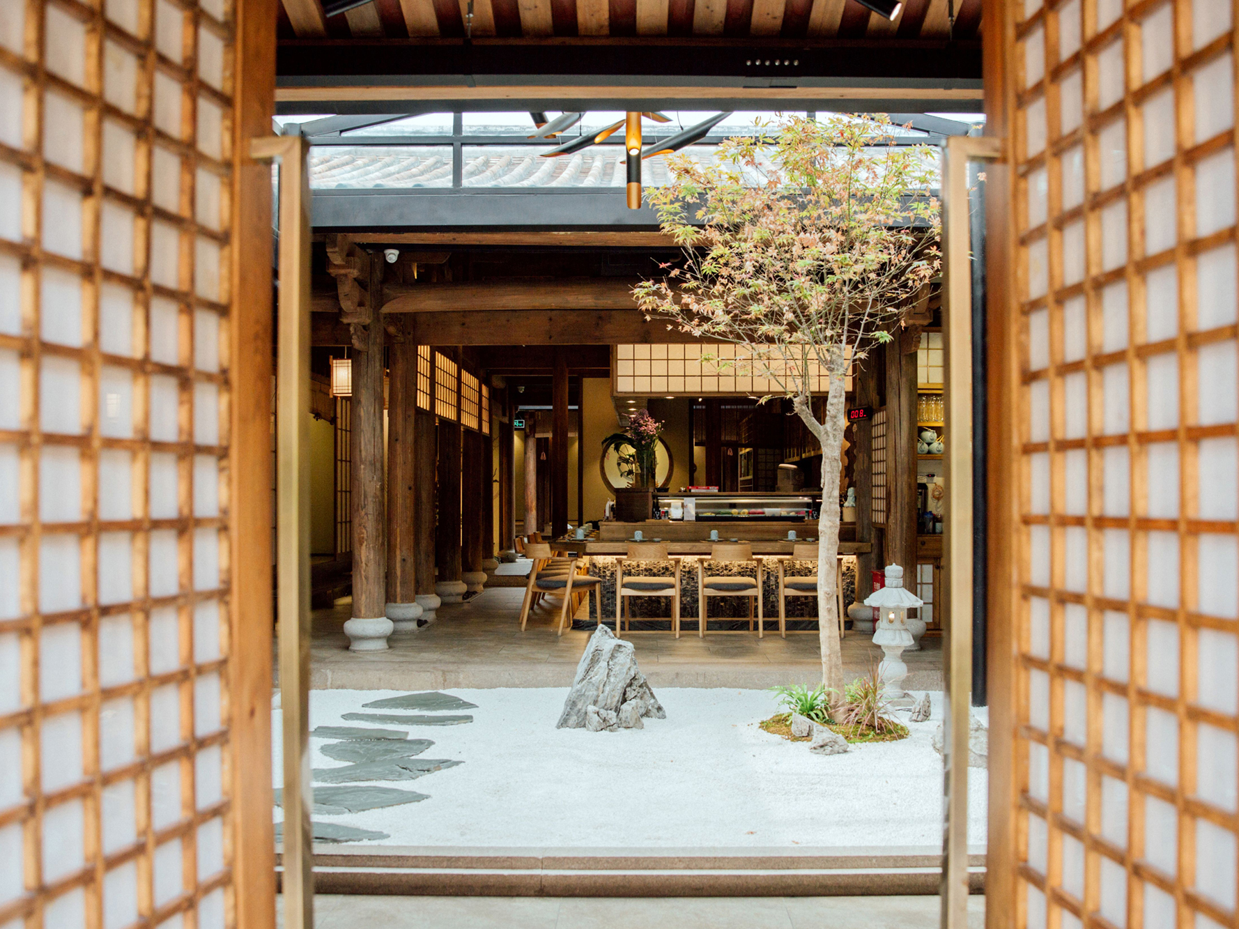 日本料理店設計圖片