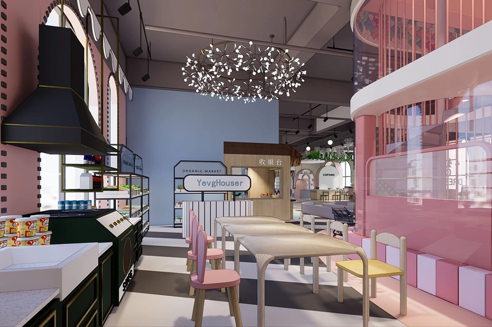 主題親子餐廳生日派對(duì)裝修場景