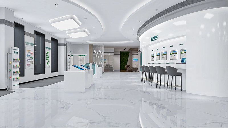 營業廳服務接待臺裝修設計