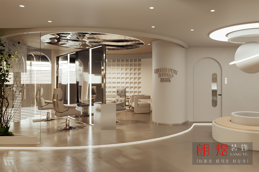 美容美發店裝修設計效果圖