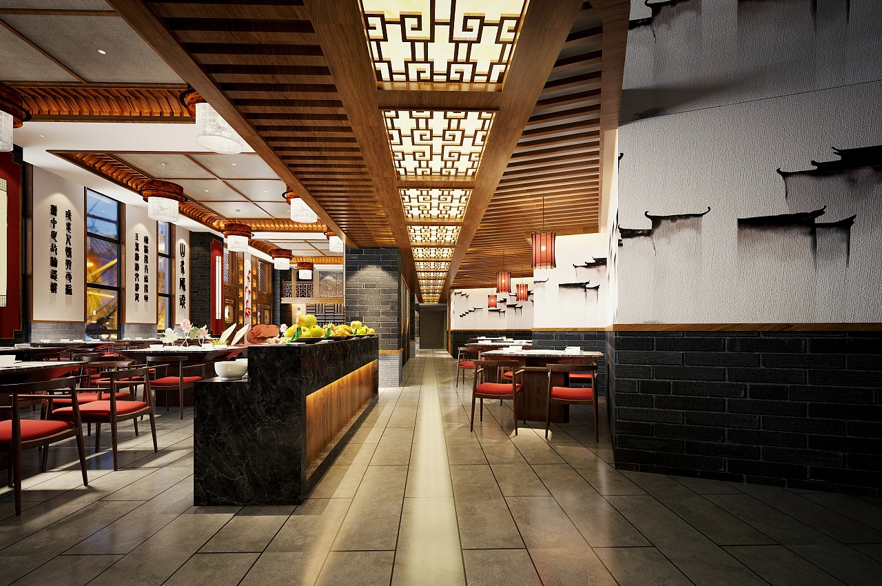 復古元素的火鍋店裝修設計