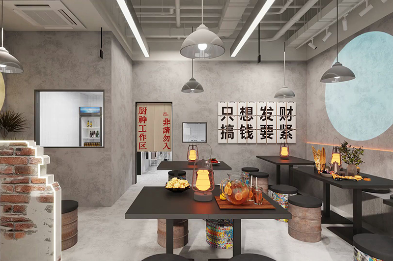 工業風燒烤店裝修風格