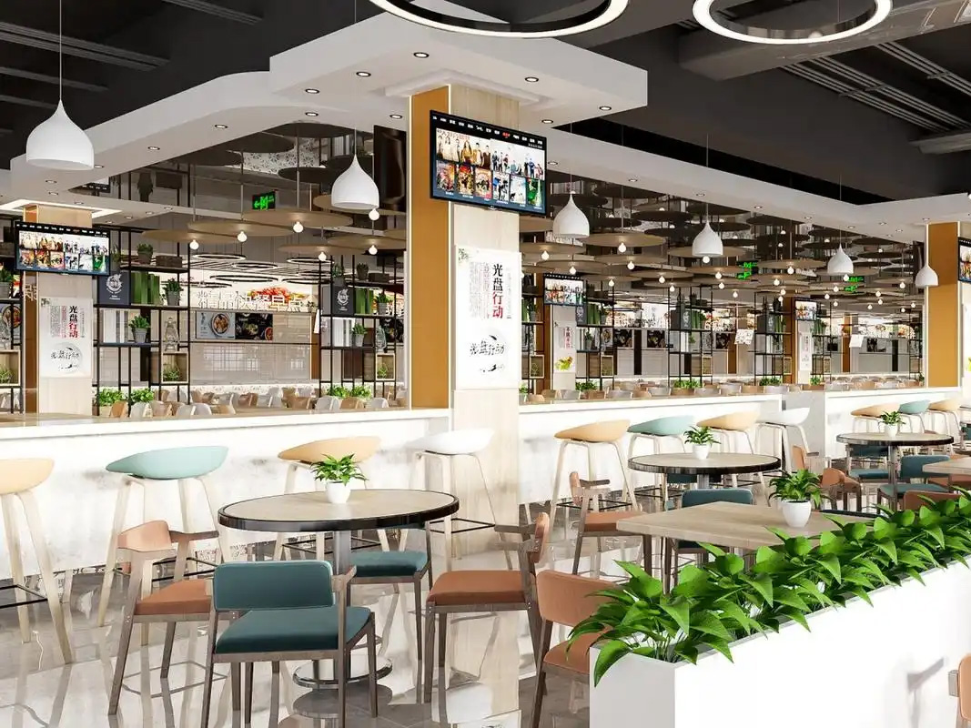 學(xué)校食堂裝修效果圖