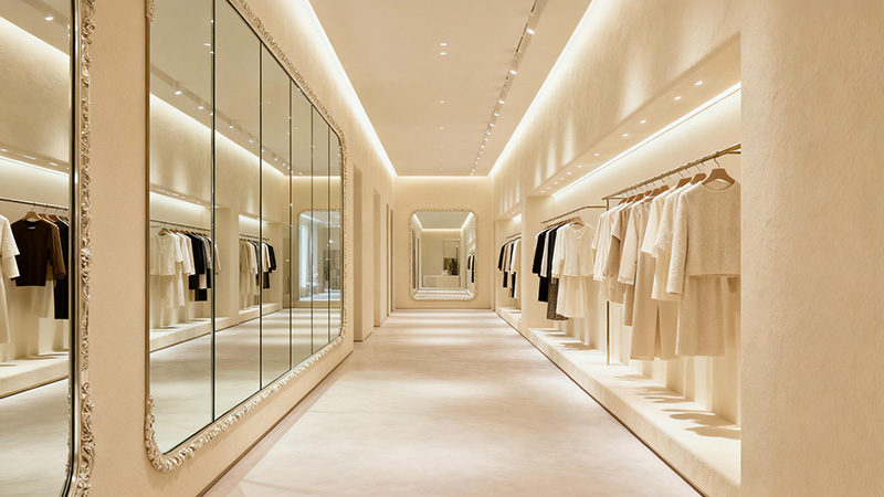 奶油風服裝店鋪裝修效果圖